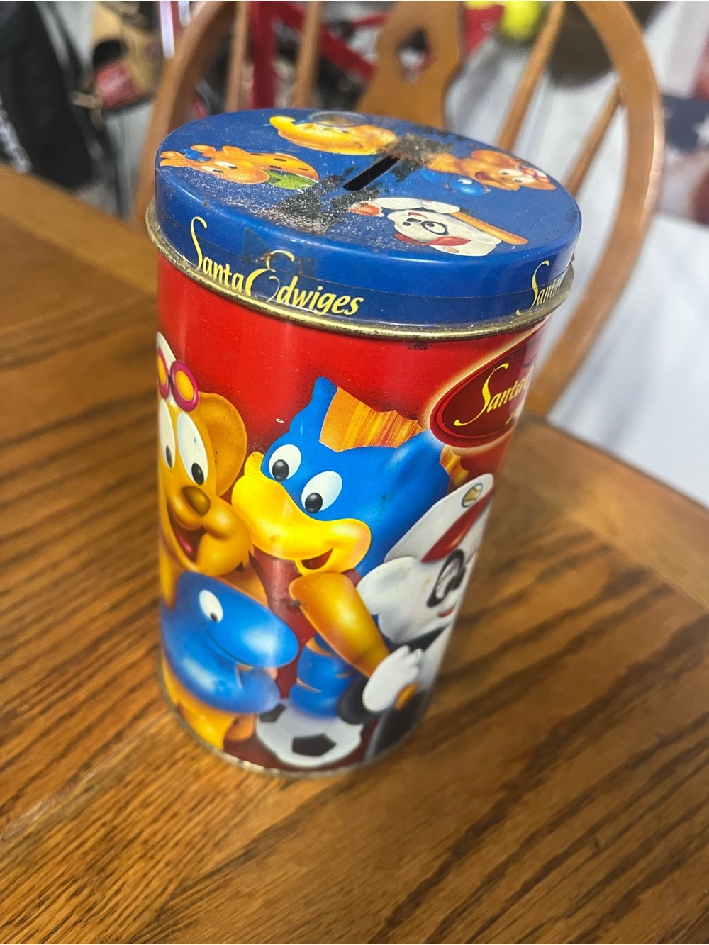 Blue & Red Character Coin Bank